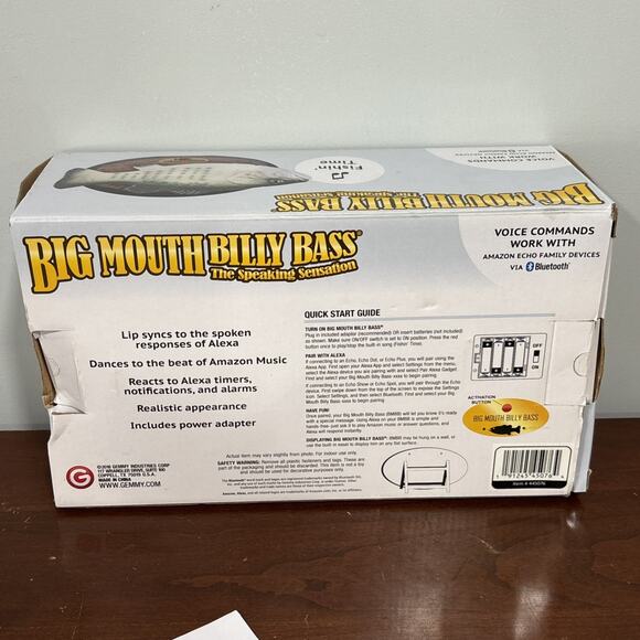 Big Mouth Billy Bass 2018 The Speaking Sensation Bluetooth Gemmy Fishing Time - Picture 8 of 12